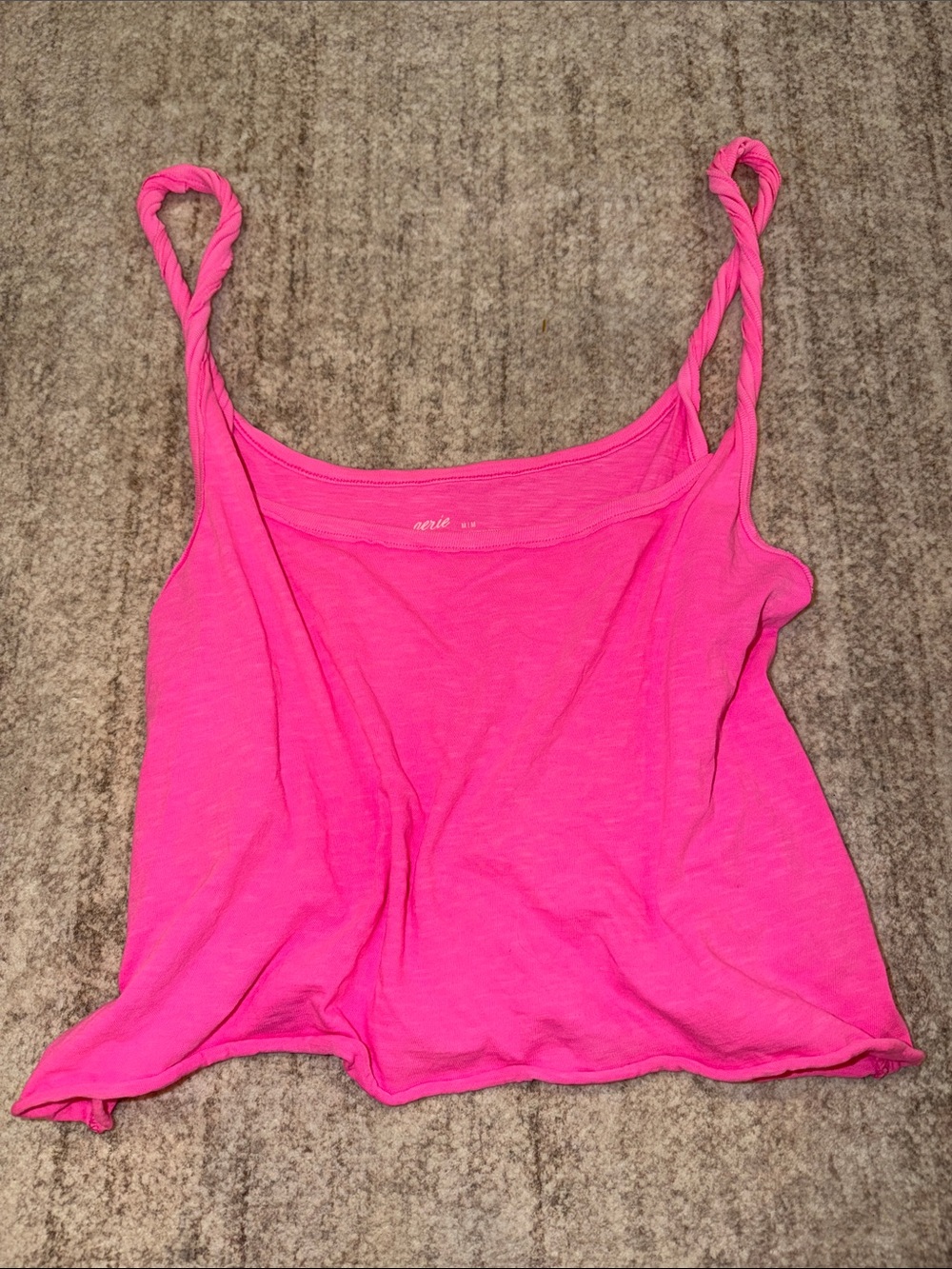 aerie Bright Pink Twisted-Strap Tank